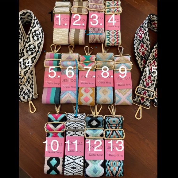 5 pack New Guitar Strap - pick your prints! - Picture 4 of 16